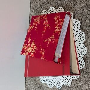 Bundle Of Red Photo Albums